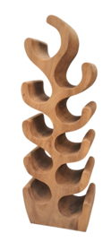 TINTO Wijnrek Suar hout | 10 Flessen | 80 cm Hoog | Staand Wijnmeubel