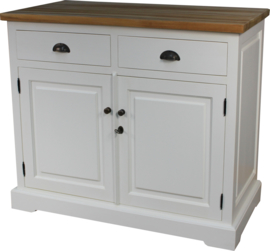 Dressoir 2-deurs  White & Teak