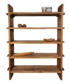 Teak Wandkast Oud teak | Boekenkast