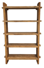 Teak Wandkast Oud teak | Boekenkast| Roomdivider