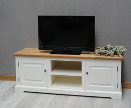 JATIBEL TV meubel White &Teak 145cm.