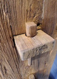 Teak Wandkast Oud teak | Boekenkast| Roomdivider
