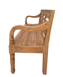 TEAK Stationsbank 190 cm