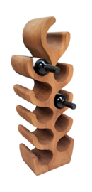 TINTO Wijnrek Suar hout | 10 Flessen | 80 cm Hoog | Staand Wijnmeubel