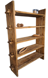 Teak Wandkast Oud teak | Boekenkast