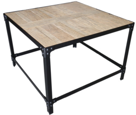 JACK Salontafel vierkant 70 x 70 Industrieel