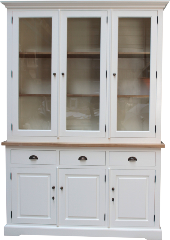 Los Buitenlander Beknopt JATIBEL White & Teak Buffetkast 3-drs | Kasten | Mijnwoonshop.nl | Uw  Meubelgroothandel Online