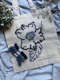 KOKON BLEU EMBROIDERY FLOWER BAG KIT