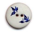 POTTERY BUTTON BIRD