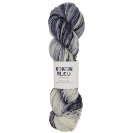 KOKON BLEU FINGERING WEIGHT JEAN MICHEL SPECKLE