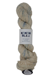 KOKON BLEU MERINO LINEN O-BLEU SPECKLE