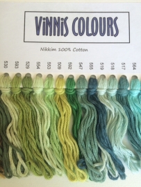 Vinnis Colours Shade cards