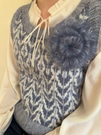 SYLVIE KIDSILK FLOWER BROOCH