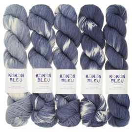 KOKON BLEU FINGERING WEIGHT JEAN MICHEL  FADE  TIE DYE