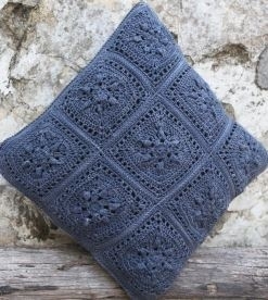 Nurturing Fibres Arabesque crochet cushion