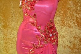 Melaya jurk met goudkleurige versiering - diverse kleuren