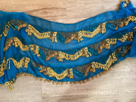 RP01 Heupsjaal met piramides van kralen en pegels  - XLarge