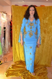 Baladi jurk turquoise