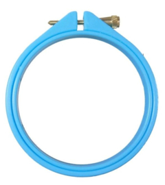 Mini kunststof borduurring - 8 cm BLAUW