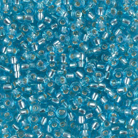 Miyuki rocailles 8/0 0018 Aqua Silver Lined (10 gram)