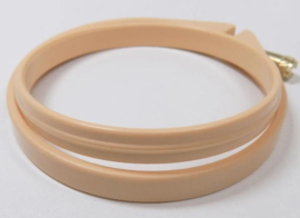 Mini kunststof borduurring - 8 cm BEIGE