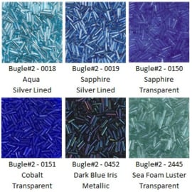 Miyuki Bugles # 2 - assortiment Deep Sea