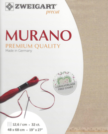 Murano van Zweigart 32 ct. / 12,6 drs - LINNENLOOK (306)- afm 48 x 68 cm