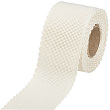 Restje Aida borduurband Ecru 8 cm breed  x 164 cm