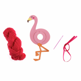 Pom Pom Kit Flamingo 5,5 x 13 cm
