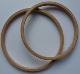 Houten borduurring / lijstje zonder schroef 22 cm