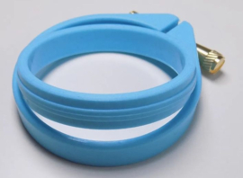 Mini kunststof borduurring - 5,5 cm BLAUW