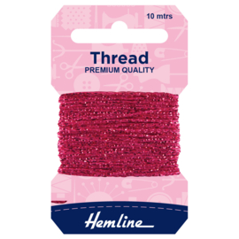 Hemline Glitter garen FUCHSIA