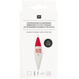 Borduurpakketje vilt KERSTMAN