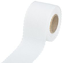 Restje Aida borduurband Wit  - 7cm breed x  37 cm