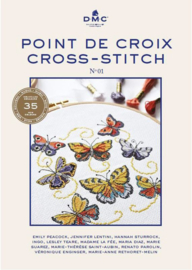 DMC borduurboek CROSS-STITCH ( met de 35 nieuwe kleuren )