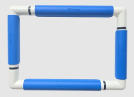 Kunststof borduurframe BLAUW 21 x 29 cm (Nurge)