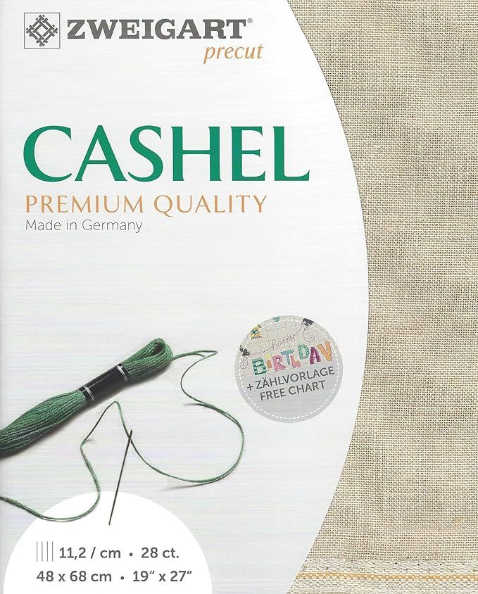 Cashel Naturel / Flax (052) 28 count / 11,2 dr. - afmeting 50 x 70cm