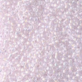 Miyuki Rocailles 11-0272 Pink Lined Crystal AB - 10 gram