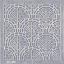 Sashiko sjabloon WAVES