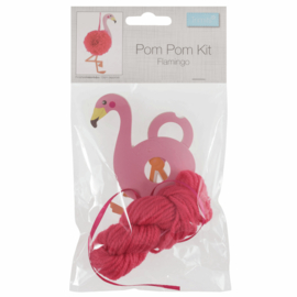 Pom Pom Kit Flamingo 5,5 x 13 cm