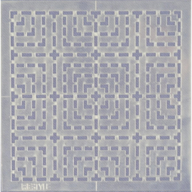 Sashiko sjabloon SQUARES