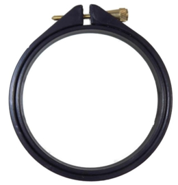 Mini kunststof borduurring - 8 cm ZWART