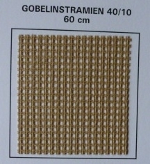 Gobelin stramien 40/10 (4 gaatjes per cm)