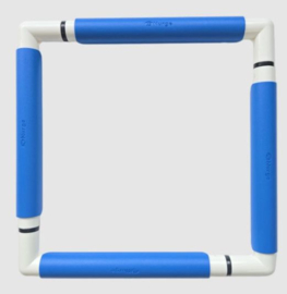 Kunststof borduurframe BLAUW 29 x 29 cm (Nurge)