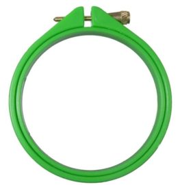 Mini kunststof borduurring - 8 cm GROEN
