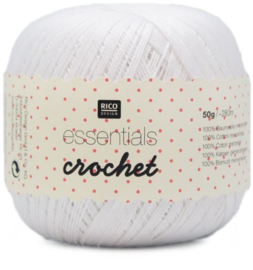 Rico Essentials Crochet Wit - 50 gram