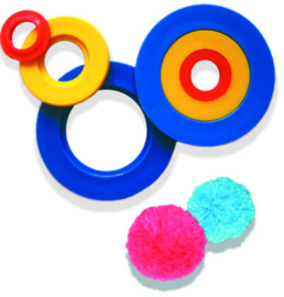 Pompom maker set - 3 maten