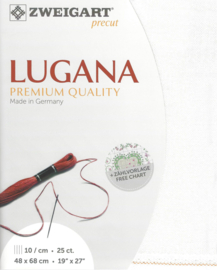 Lugana (evenweave) van Zweigart 25 ct.  / 10 drds.
