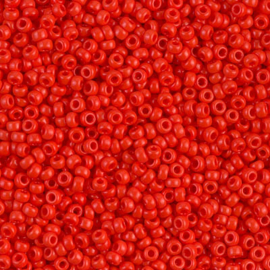 Miyuki Rocailles 11-0407 Vermilion Red Opaque- 10 gram