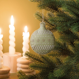 Borduurpakketje vilt KERSTBAL